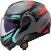 Casco apribile Ls2 ff910 advant ii triplo. casco ff910 advant ii triple l gr blu rosso
