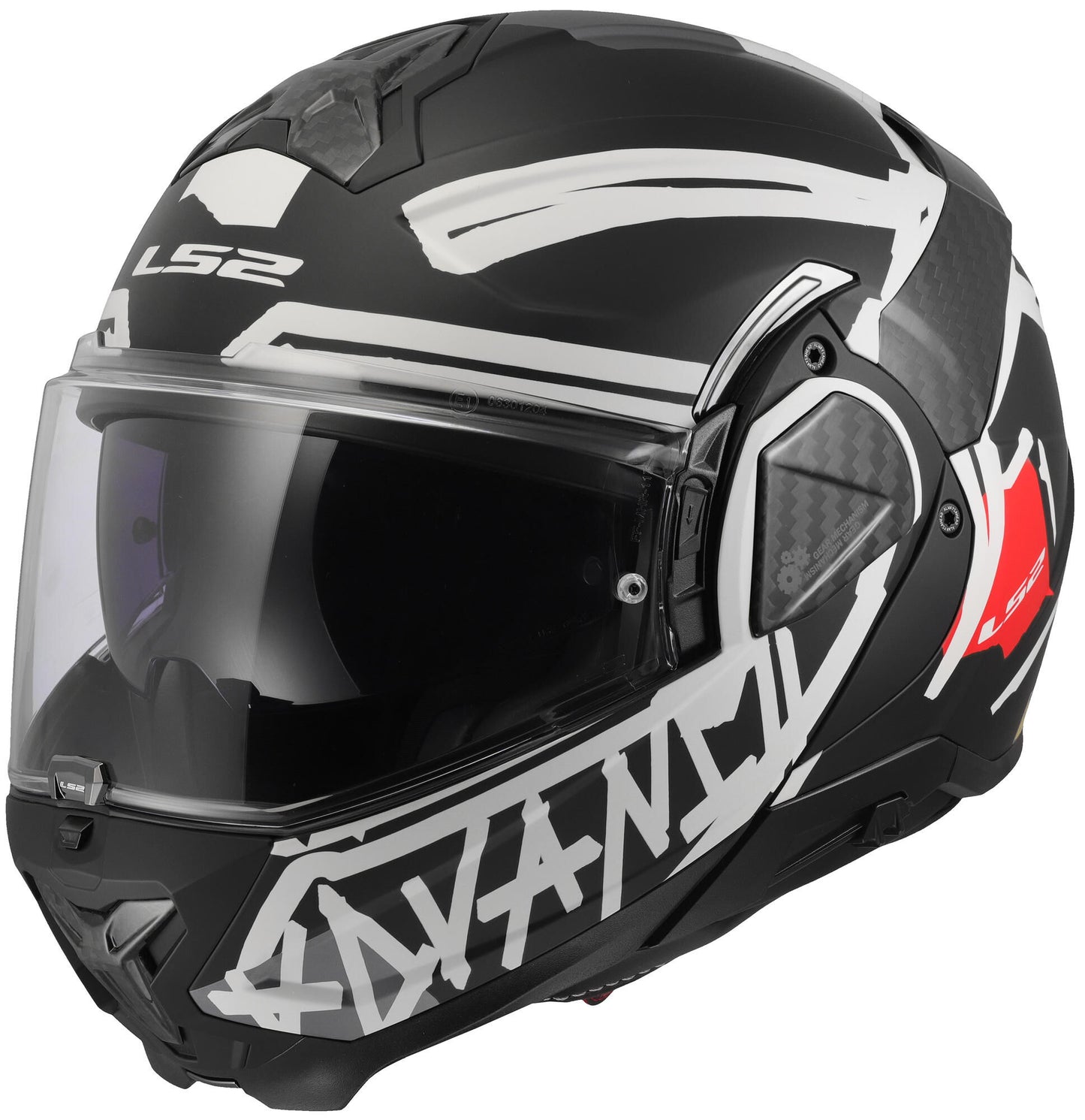 Casco abatible ls2 ff910 advant ii cinta. casco ff910 advant ii tape l matt bl blanco