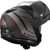 Ls2 klapphelm ff908 strobe ii code helmet strobe ii ff90 code black grey matt l