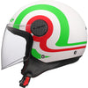 Ls2 de558 casco jet esfera lux ii urby casco de558 sph. lux ii urby wh verde rojo m