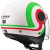 Casco jet Ls2 of558 sfera lux ii urby casco of558 sph. lux ii urby wh verde rosso xxl