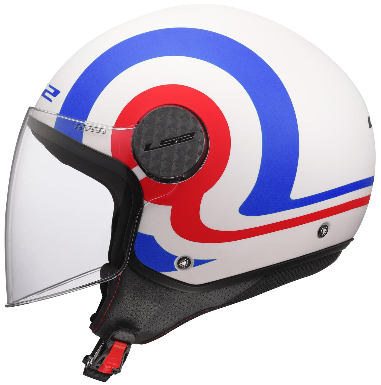 Casco jet Ls2 of558 sfera lux ii urby casco of558 sph. lux ii urby wh blu rosso s