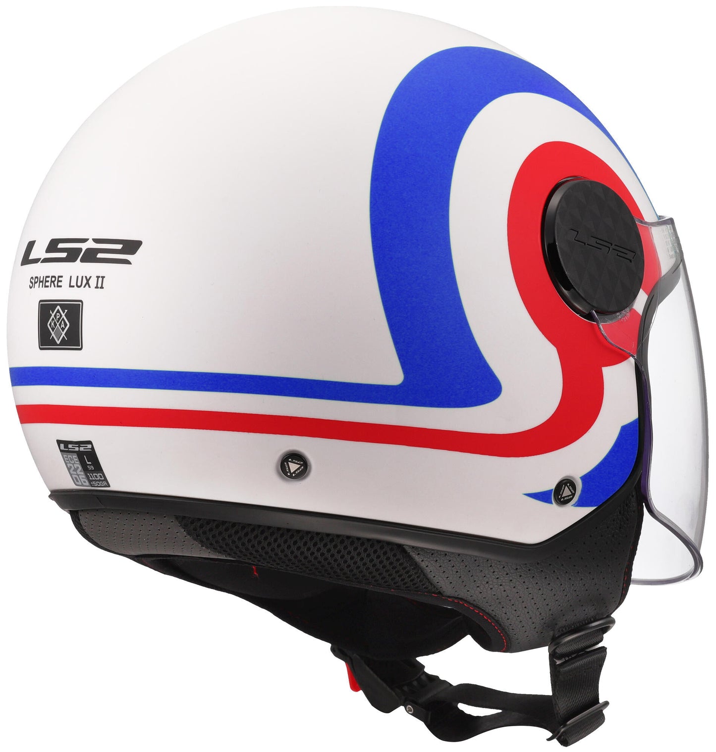 Casco jet Ls2 of558 sfera lux ii urby casco of558 sph. lux ii urby wh blu rosso xl