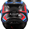 Casco enduro ls2 mx701 explorer carbon frontier ii, visor solar interno, removible, lavable, hipoalergénico y transpirable, correa de barbilla reforzada, almohadillas de rescate para mejillas, casco con doble forro d mx701 expl. car.fr.ii xl wh azul bl