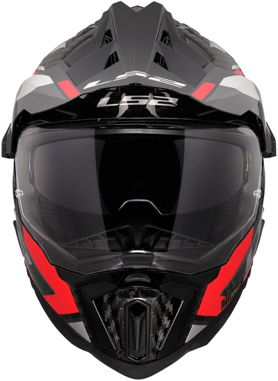 Ls2 endurohelm mx701 explorer carbon frontier ii helmet explorer carbo frontier ii red gr. l