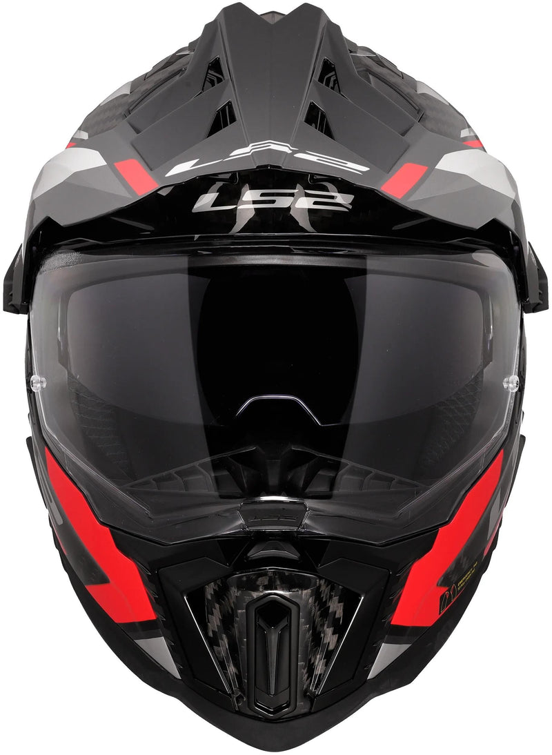 Ls2 endurohelm mx701 explorer carbon frontier ii helmet explorer carbo frontier ii red gr. l