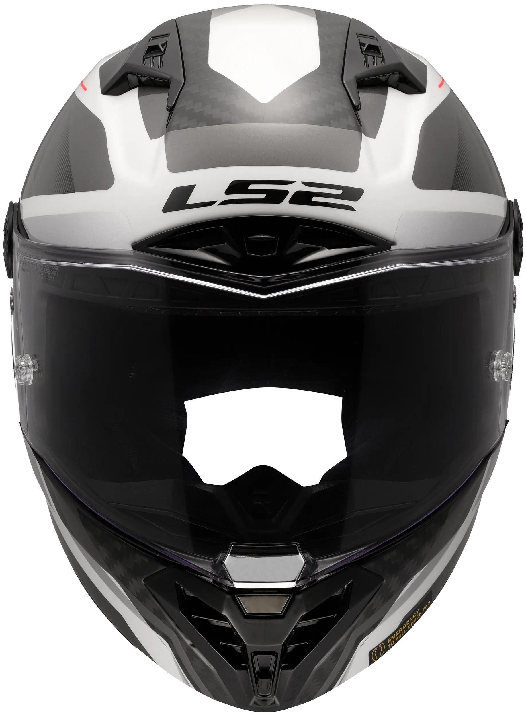Casco integral ls2 ff805 thunder carbon gp diamond casco ff805 thunder gp raute s blanco gris