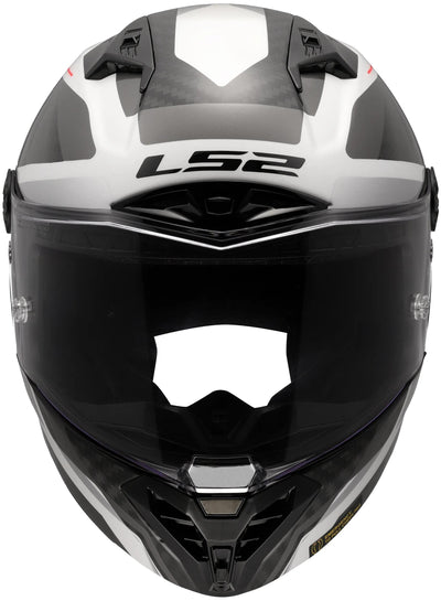 Ls2 full face helmet ff805 thunder carbon gp diamond helmet ff805 thunder gp raute l white gray