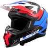 Ls2 crosshelm mx703 x-force galuo helmet x-force galuo white red blue gr. xxl