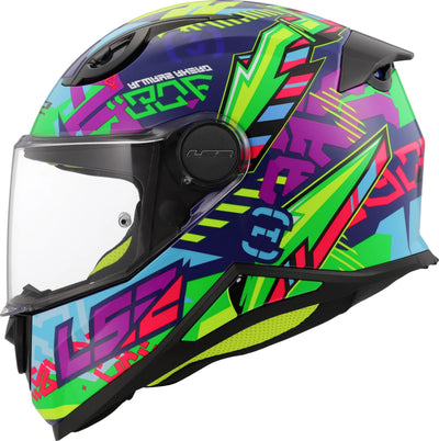 Ls2 kinder-integralhelm ff812 kid svent helmet kid ff812 sven blue green gr. s