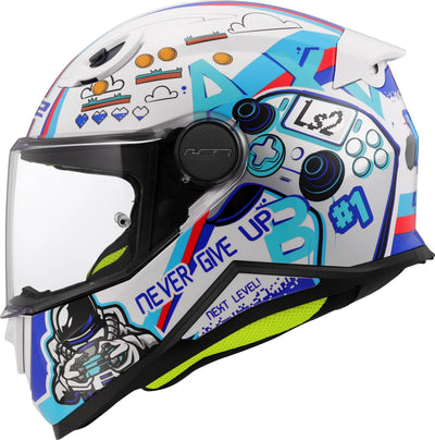 Ls2 children's full face helmet ff812 kid next level. helmet kid ff812 next level white gr. m