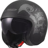 Ls2 jethelm of599 spitfire ii willy helmet of599 spitfire ii willy black grey m