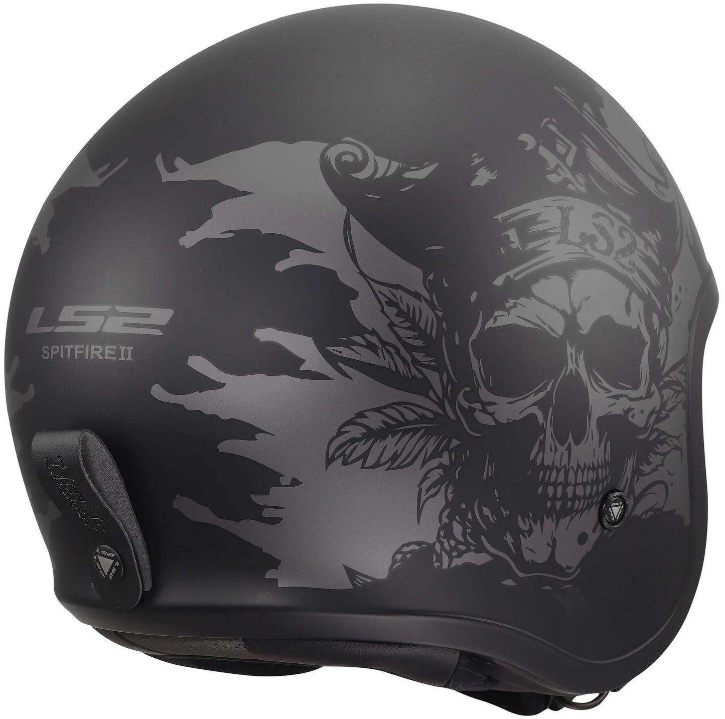Casco jet Ls2 of599 spitfire ii willy casco of599 spitfire ii willy nero grigio l