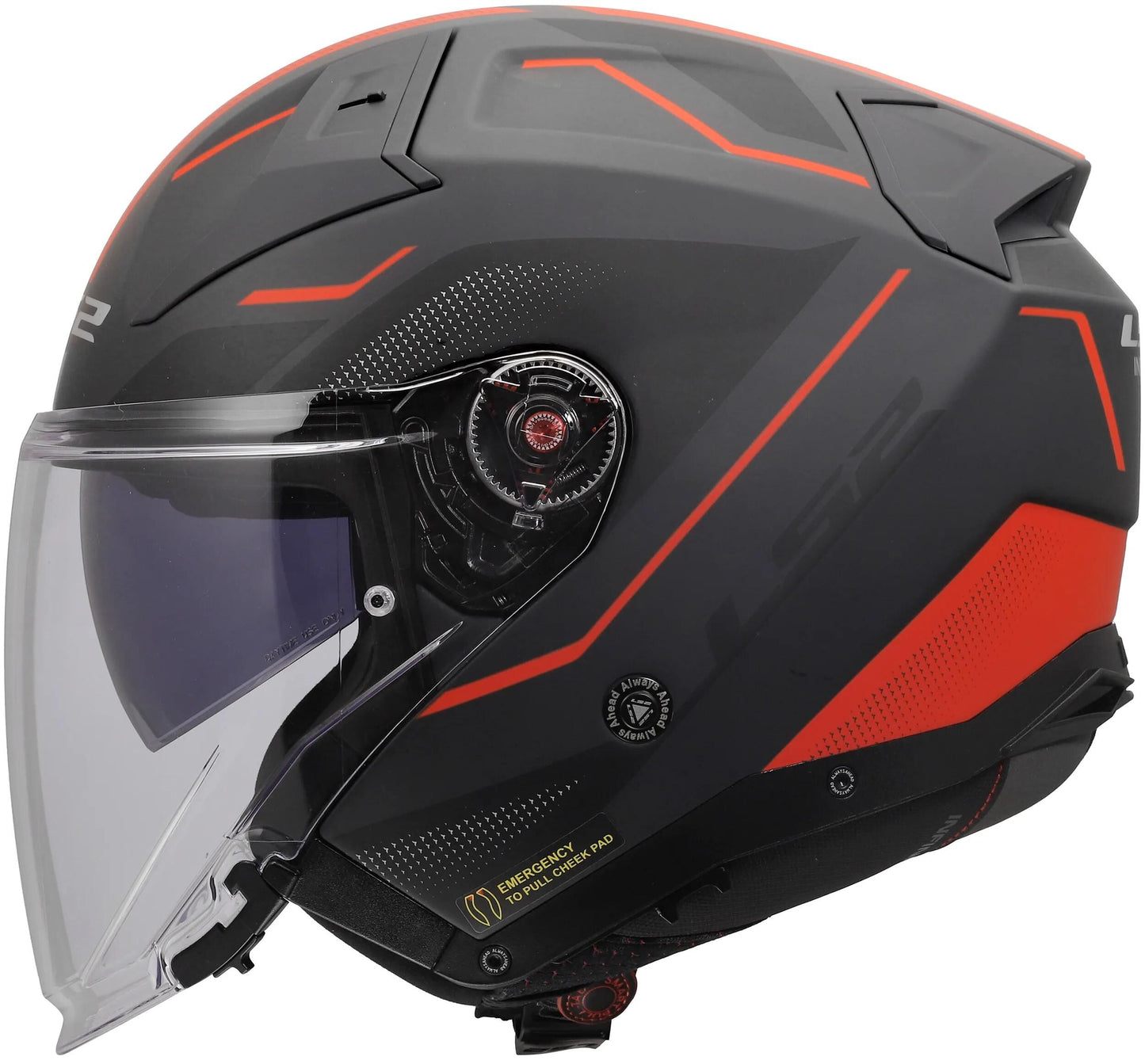 Casco jet Ls2 of603 Infinity ii Veyron Casco of603 Infinity II Veyron nero gr rosso xx