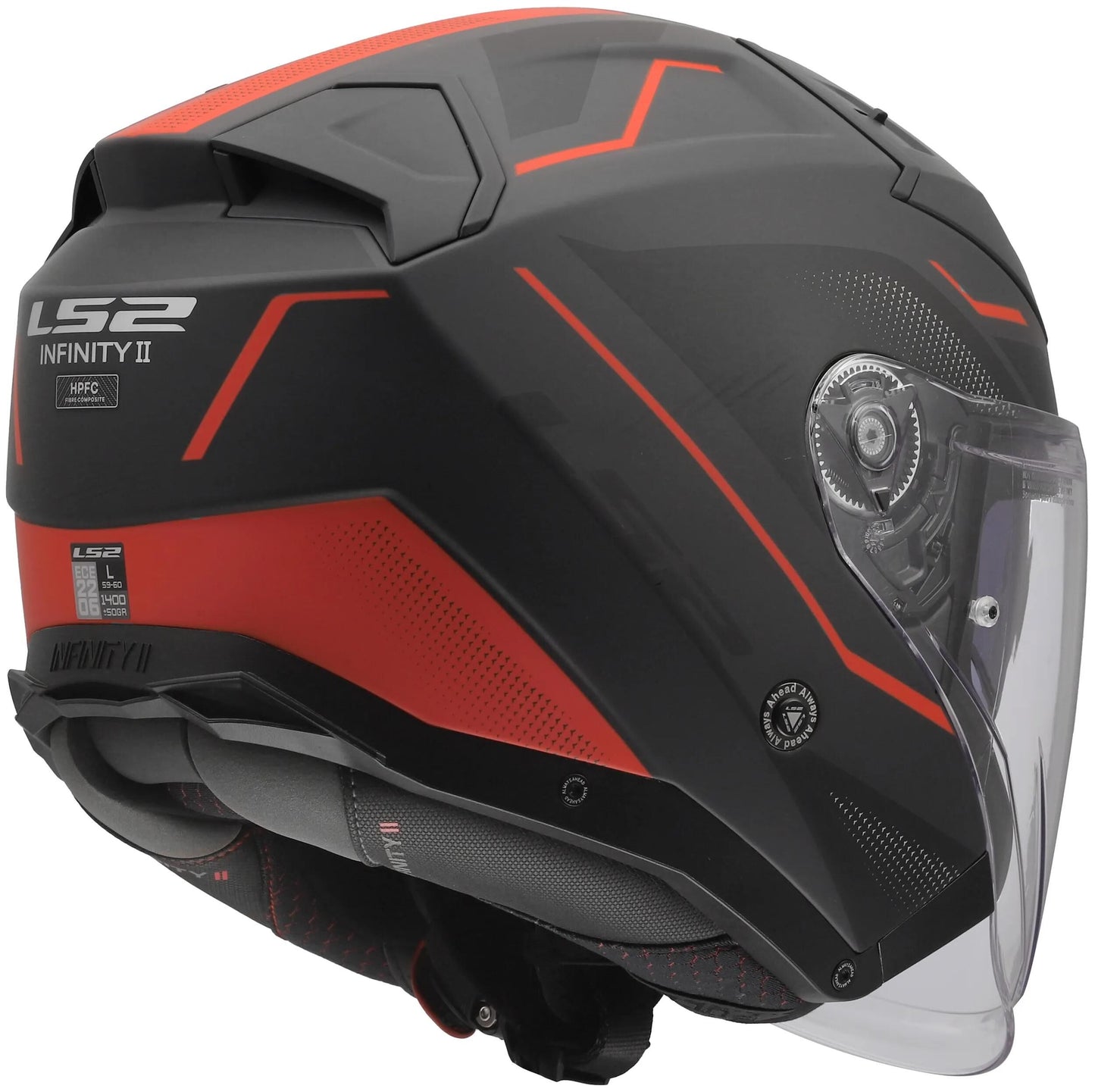 Casco jet Ls2 of603 Infinity ii Veyron Casco of603 Infinity II Veyron nero gr rosso xx