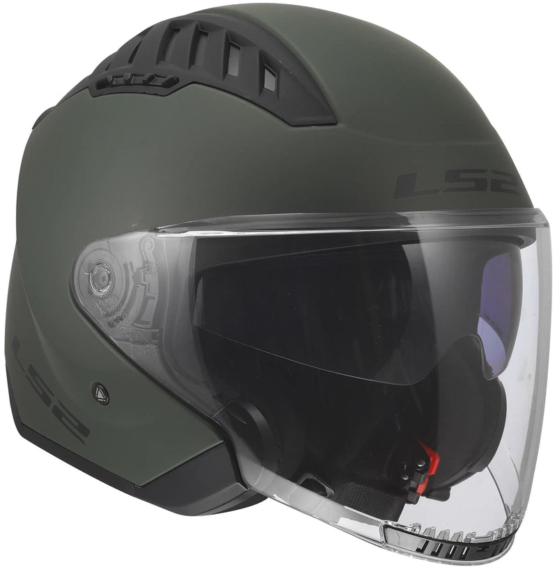 Ls2 jethelm of600 copter ii solid helmet of600 copter i military green gr. l
