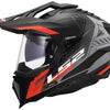 Ls2 endurohelm mx701 explorer hexa helmet mx701 explorer hexa matt black red grey