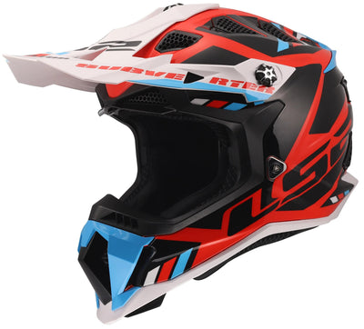 Casco motocross ls2 mx700 subverter evo ii stomp casco mx700 subverte stomp blanco azul rojo xl