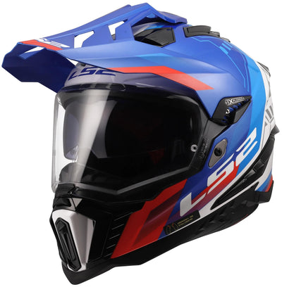 Casco enduro Ls2 mx701 explorer hexa casco mx701 explorer hexa bianco blu rosso l