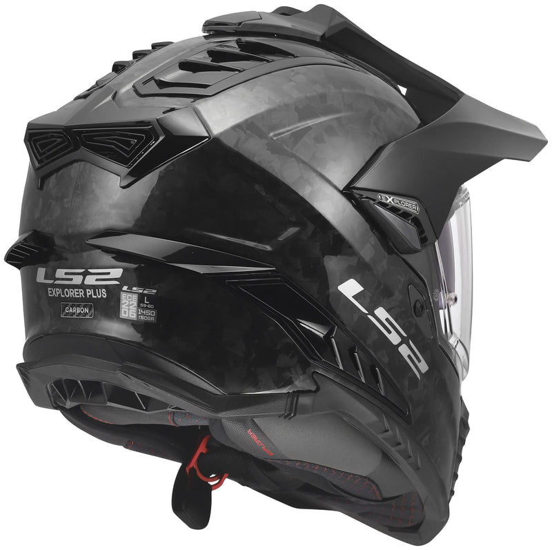 Ls2 endurohelm mx701 explorer carbon forged helmet mx701 explorer forged carbon gr. xl