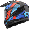 Casco enduro Ls2 mx702 Pioneer ii Block Casco mx702 Pioneer Block Nero Opaco Rosso Blu