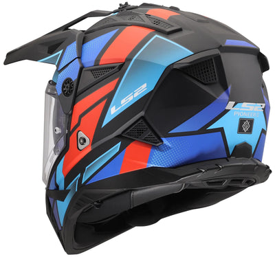 Casco enduro ls2 mx702 pioneer ii block casco mx702 pioneer block negro mate rojo azul