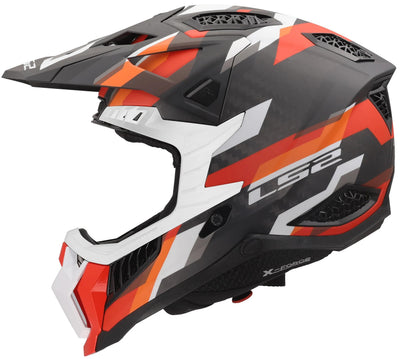 Casco motocross Ls2 mx703 x-force phantom casco mx703 x-force phantom opaco o rosso xl