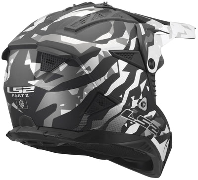 Ls2 crosshelm mx708 fast ii grotesk helmet mx708 fast ii grotesque matt black grey