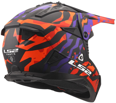 Ls2 motocross helmet mx708 fast ii grotesque helmet mx708 fast ii grotesque purple or. Matt