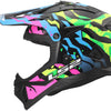 Casco motocross Ls2 mx708 fast ii grotesque casco mx708 fast ii grotesque bl rosa verde x