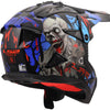 Casco motocross Ls2 mx708 fast ii zombie casco mx708 fast ii zombie nero rosso blu gr.
