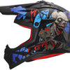 Casco motocross Ls2 mx708 fast ii zombie casco mx708 fast ii zombie nero rosso blu gr.