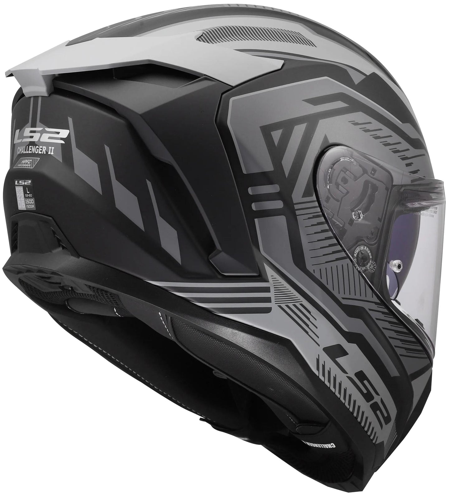 Casco integral ls2 ff817 Challenger ii dravix casco ff817 Challenge ii dravix gris mate l