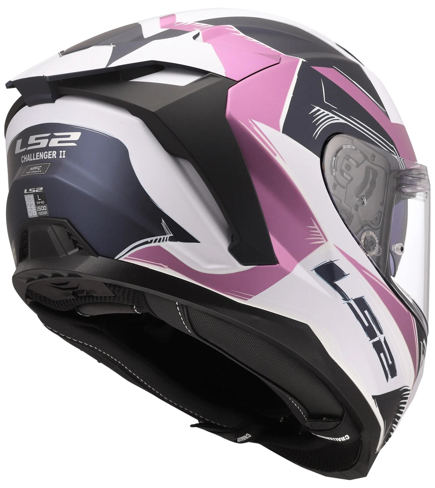 Casco integrale Ls2 ff817 challenger ii flaman casco ff817 challenge ii flaman lavanda gr.xs