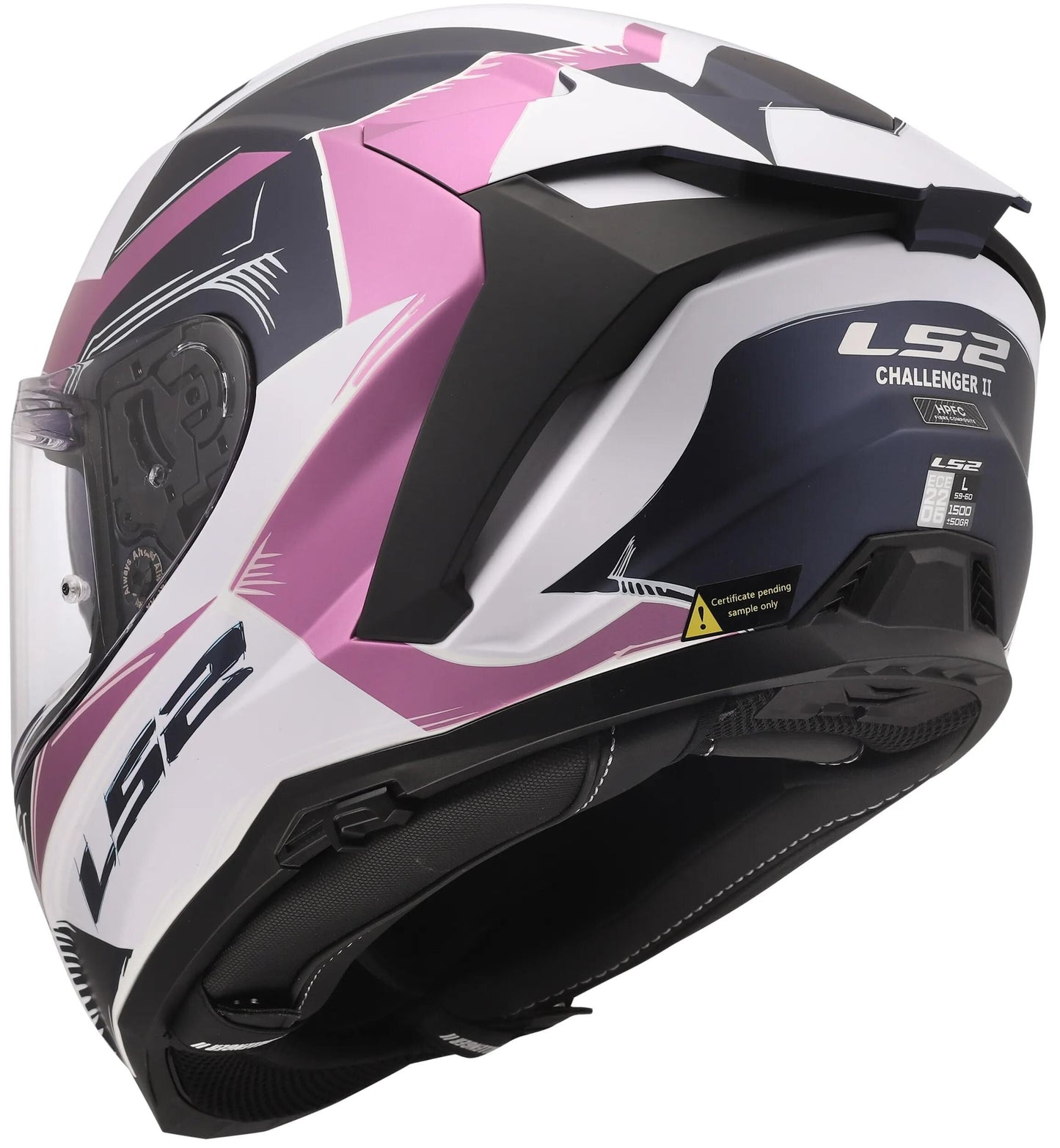Casco integrale Ls2 ff817 challenger ii flaman casco ff817 challenge ii flaman lavanda gr. l
