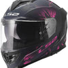 Ls2 integralhelm ff818 storm iii burst helmet ff818 storm ii brushes matt black pink l
