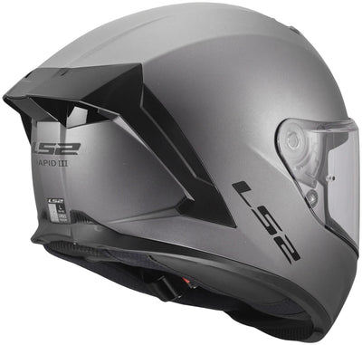 Ls2 integraalhelm ff820 rapid iii solid helmets ff820 rapid i solid matt titanium xxl