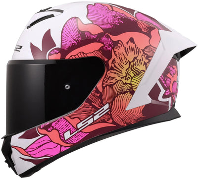 Ls2 integraalhelm ff820 rapid iii poppies helmets ff820 rapid i poppies ii white pink m