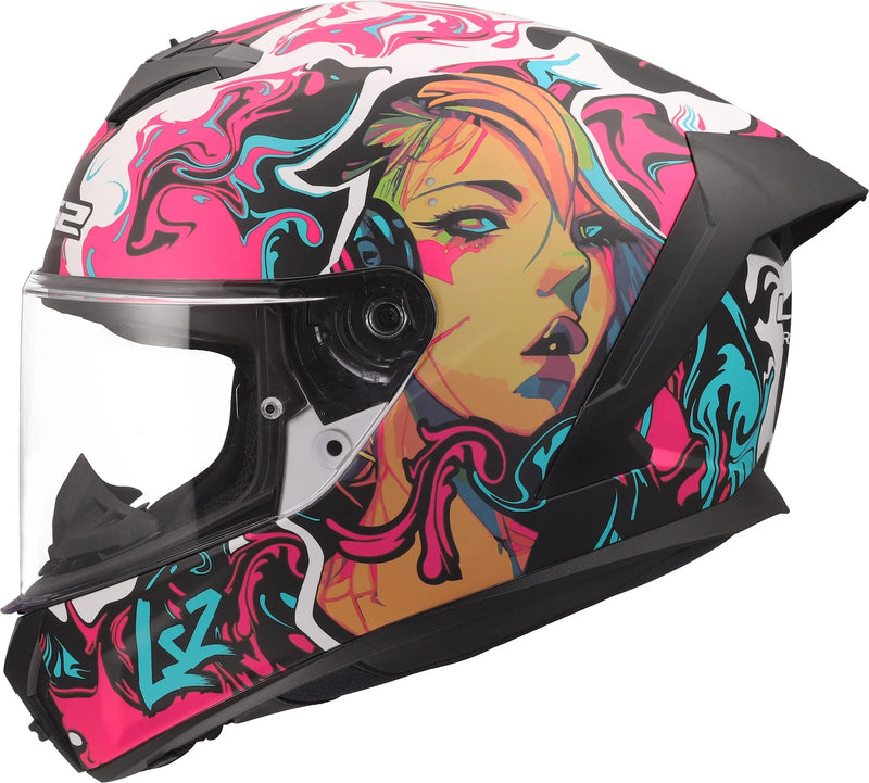 Casco integrale Ls2 ff820 rapid iii cyberg caschi ff820 rapid i cyberg viola ciano gr. xs