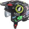 Ufo plast sheratan jet casco casco sheratan xs gráfico mate