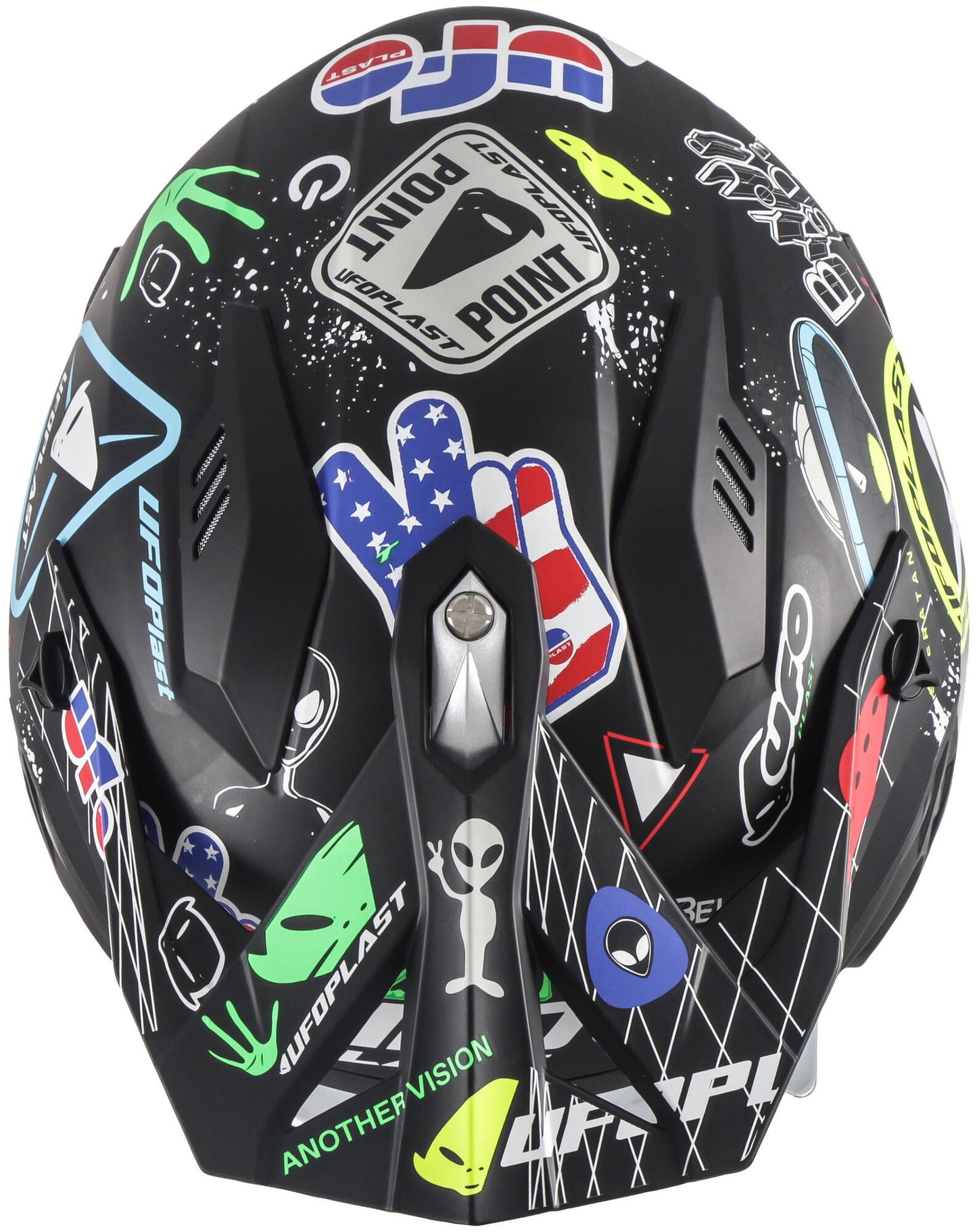 Ufo plast sheratan jet casco casco sheratan xs gráfico mate