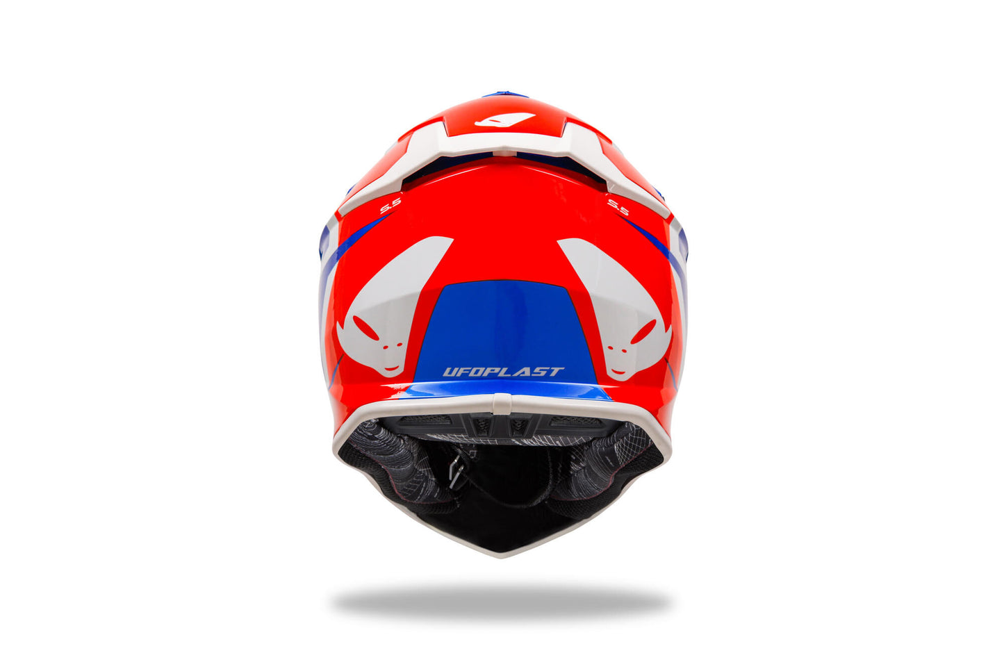 Casco motocross Ufo Plast Intrepid Casco Interpid M Blu Rosso