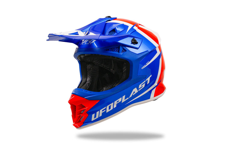 Ufo plast casco motocross intrepid casco interpid xl azul rojo