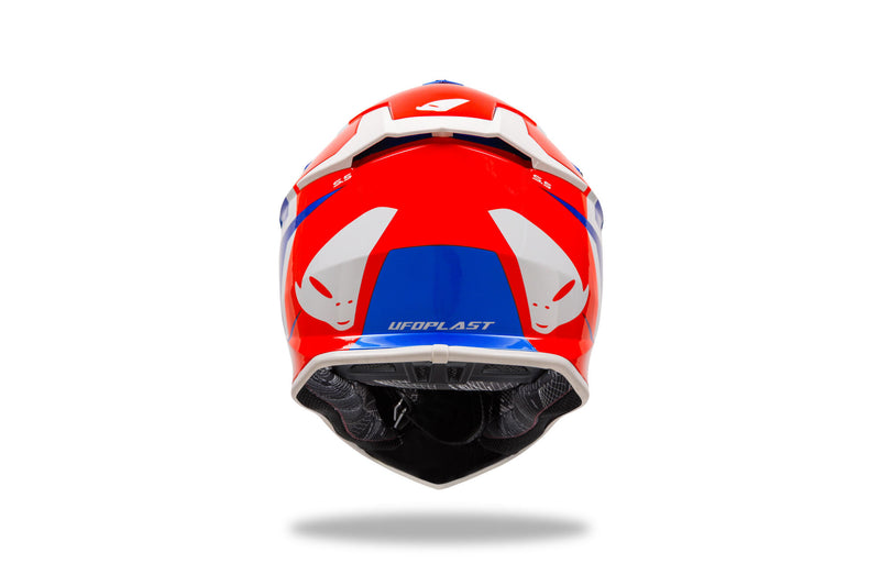 Casco motocross Ufo Plast Intrepid Casco Interpid XL Blu Rosso
