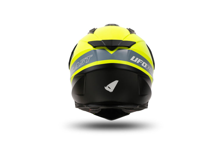 Ufo plast casco enduro aries casco aries l amarillo negro