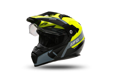 Ufo plast casco enduro aries casco aries s amarillo negro
