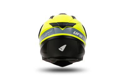 Ufo plast casco enduro aries casco aries s amarillo negro