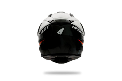 Casco ufo plast enduro aries casco aries xl blanco negro