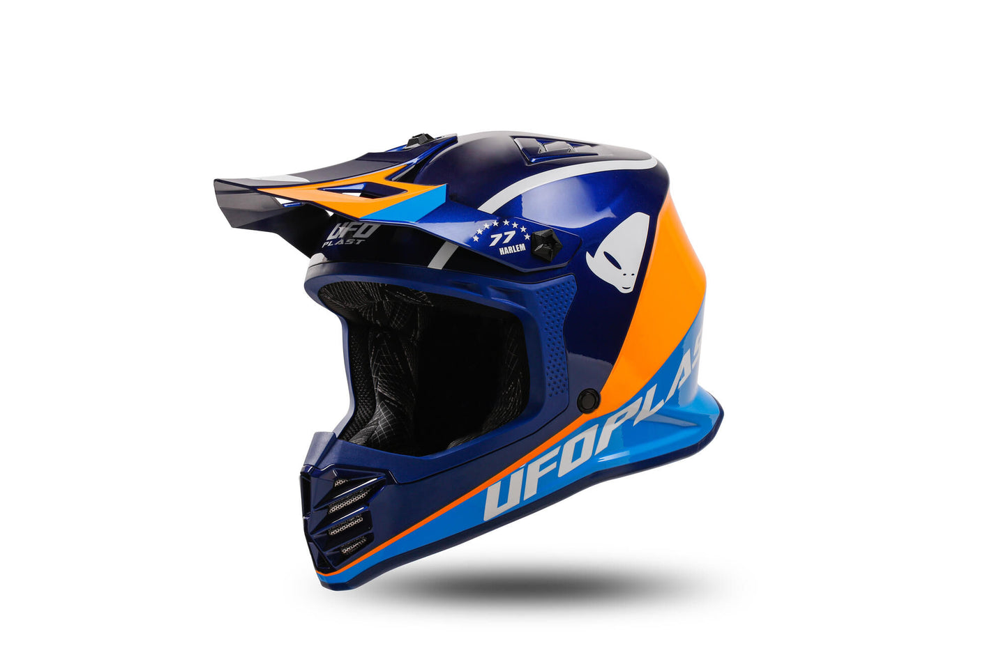 Ufo plast casco cruzado infantil korey, casco desmontable ufo plst korey m azul naranja