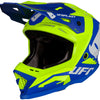 Casco motocross Ufo plast echus casco echus m blu giallo. Matt